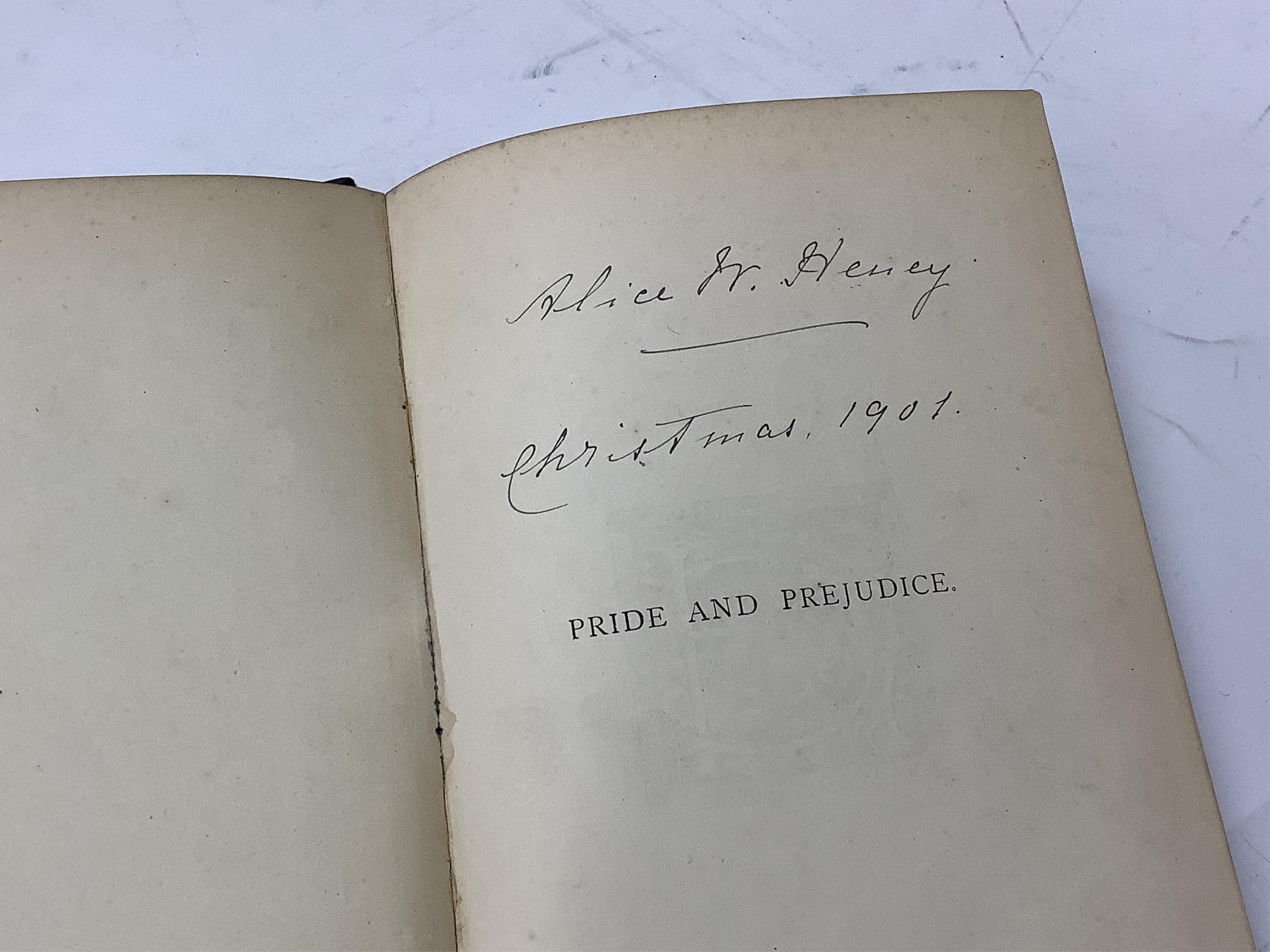 Austen, Jane - Mansfield Park, Illustrated by Hugh Thomson, with an Introduction by Austin Dobson. 1st edition. frontis and num. text illus.; original gilt decorated cloth, ge., coloured and decorated e/ps. Macmillan and